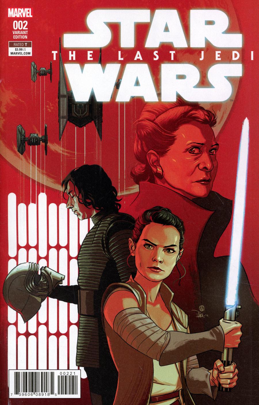Star Wars Last Jedi Adaptation #2 Cover B Incentive Michael Walsh Variant Cover