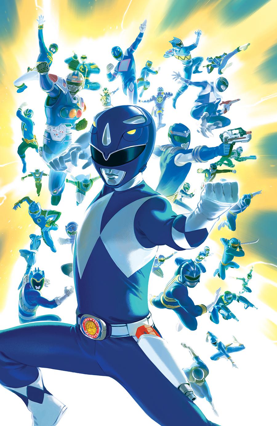 Mighty Morphin Power Rangers (BOOM Studios) #27 Cover C Incentive Carlos Villa Virgin Variant Cover (Shattered Grid Part 1)