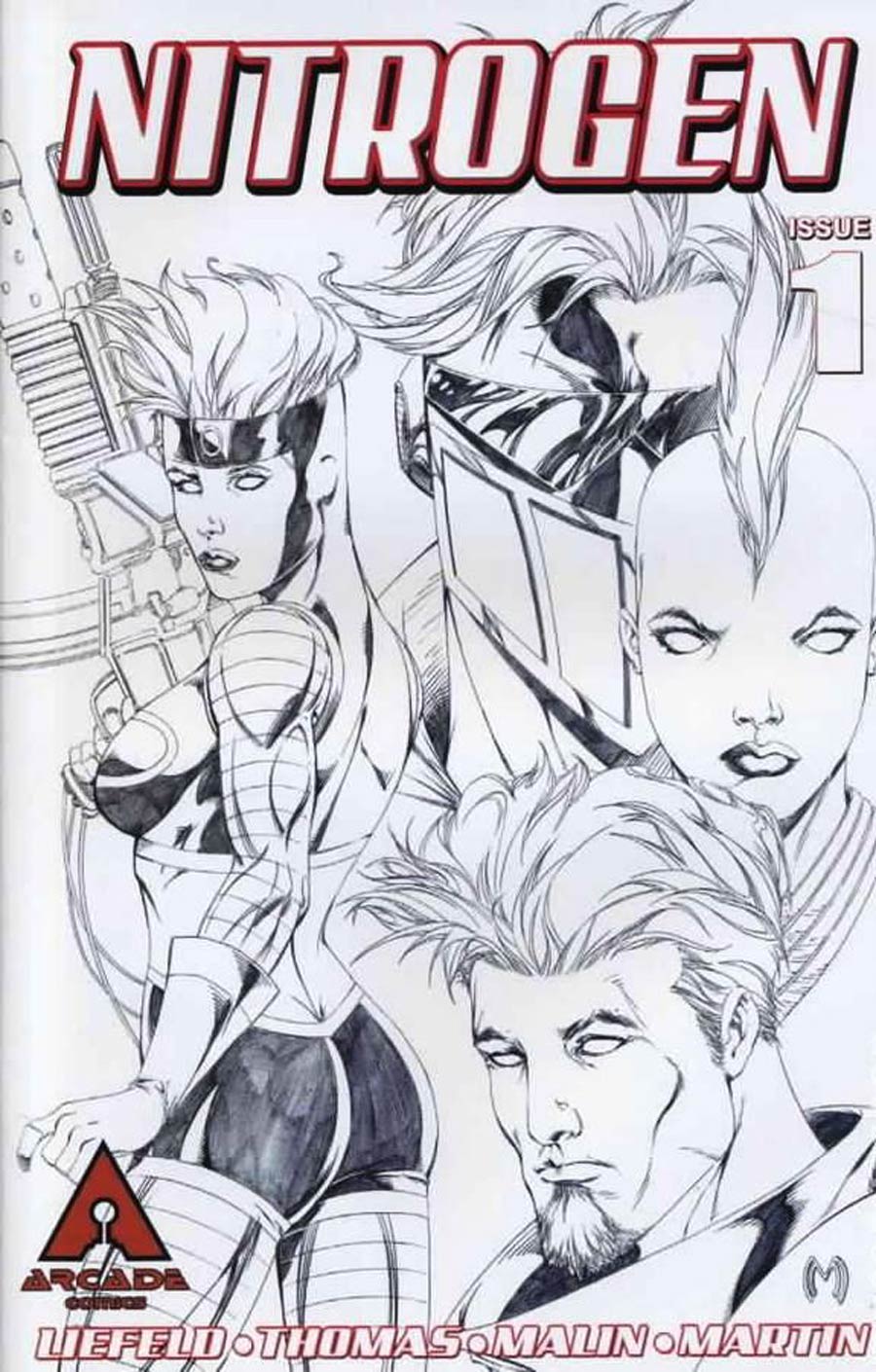 Nitrogen #1 Cover C Sketch Cover