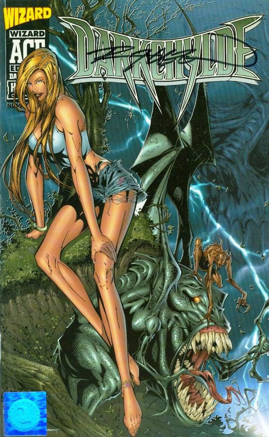 Darkchylde #1 Cover I Wizard Ace Edtion Signed by Randy Queen With Certificate