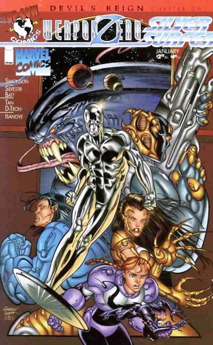 Weapon Zero Silver Surfer One Shot Cover A Ron Garney (Devils Reign Part 1)