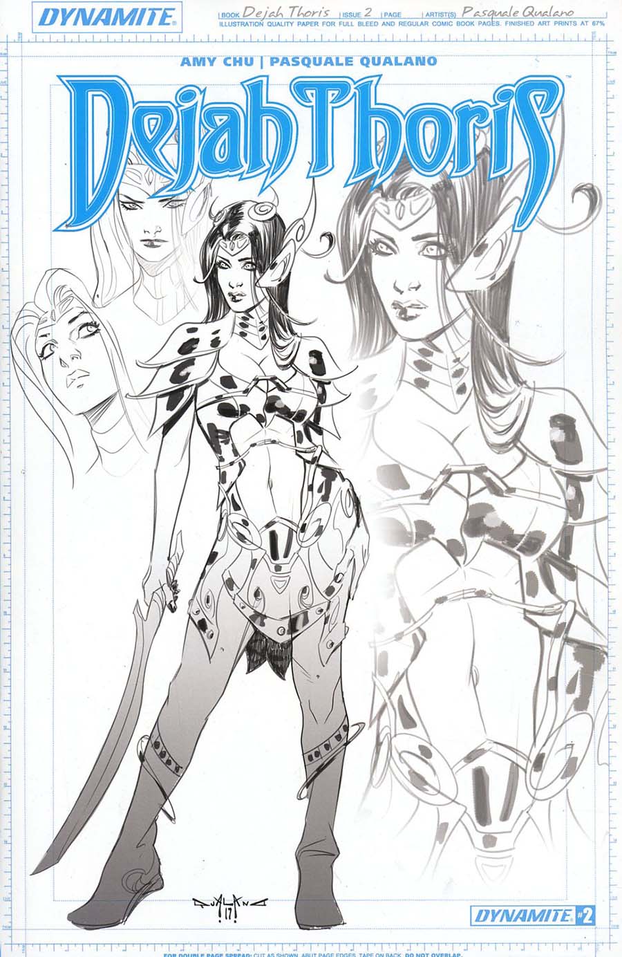 Dejah Thoris Vol 2 #2 Cover F Incentive Pasquale Qualano Limited Edition Artboard Variant Cover