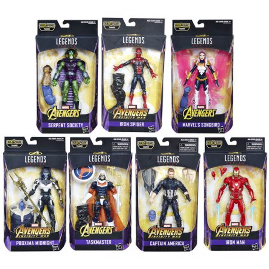 Avengers Infinity War Legends 6-Inch Action Figure Assortment Case Of 8 Figures