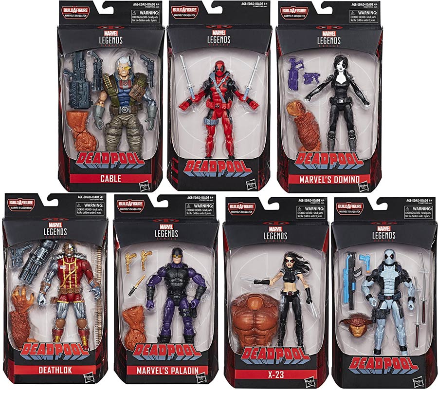 Deadpool 2 Legends 6-Inch Action Figure Assortment Case Of 8 Figures