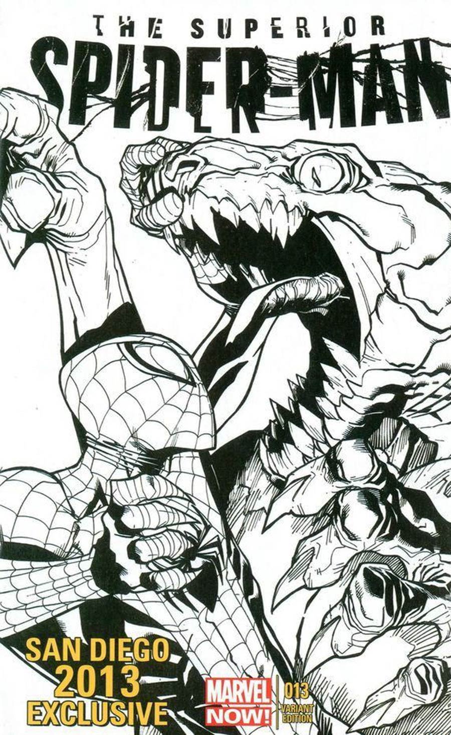 Superior Spider-Man #13 Cover C SDCC 2013 Exclusive Sketch Variant Cover