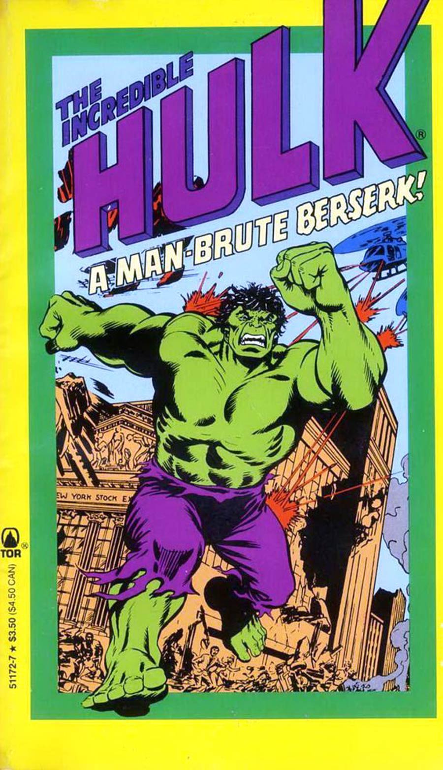 Incredible Hulk A Man-Brute Berserk Pocket Book