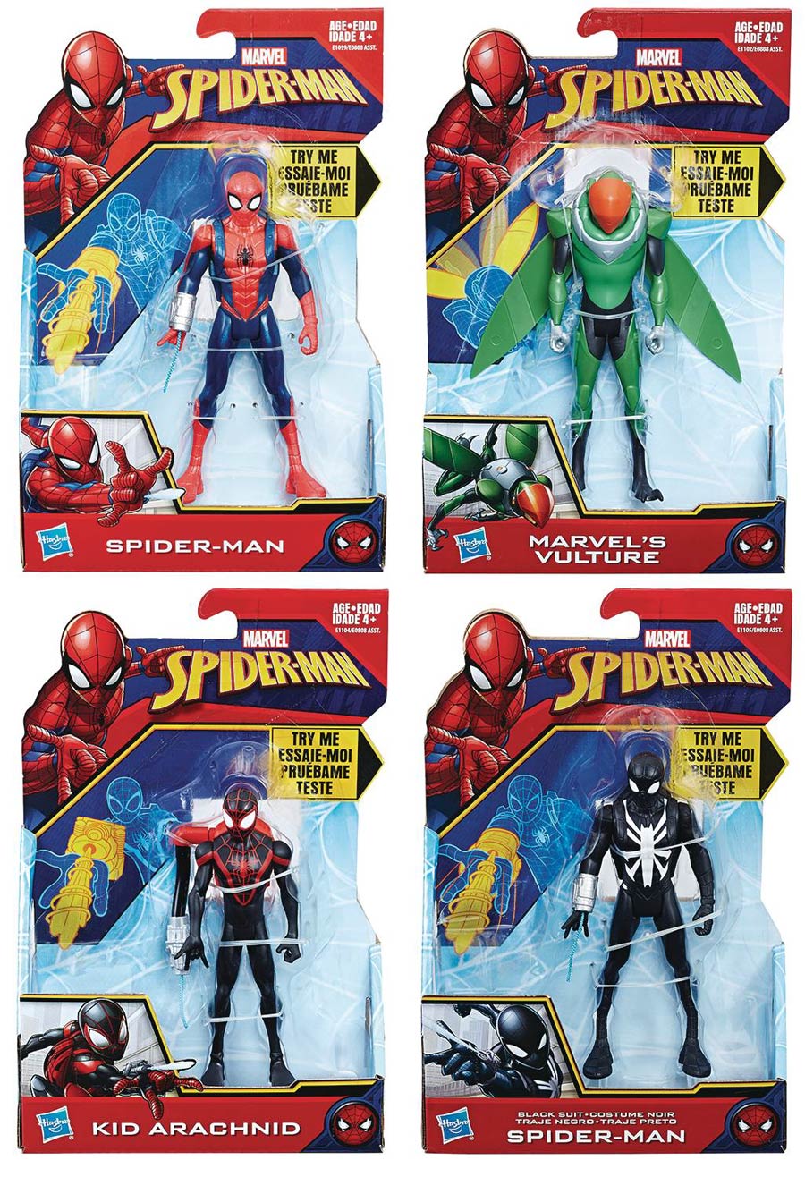 Spider-Man 6-Inch Quick Shot Action Figure Assortment Case 201801