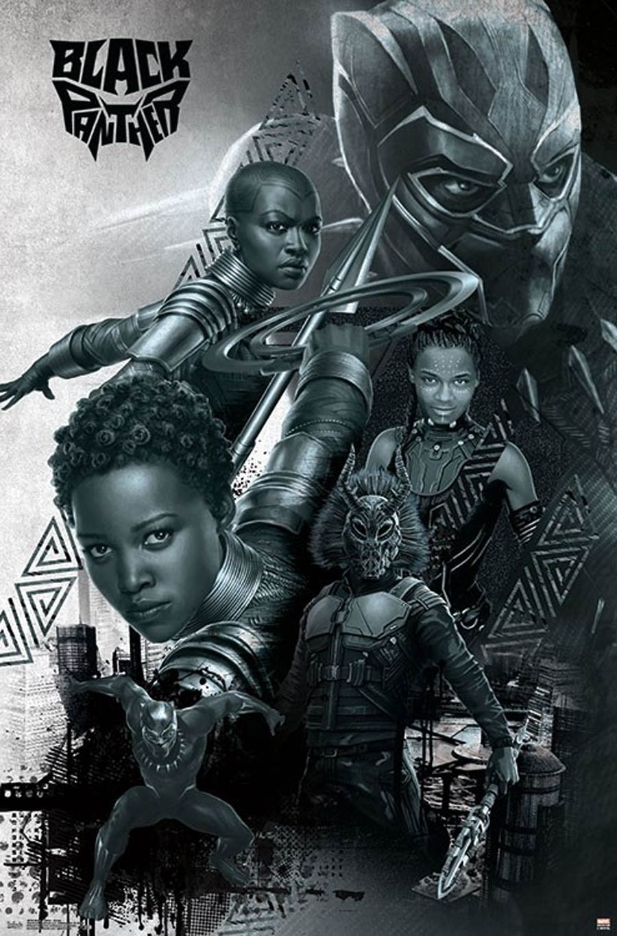 Black Panther Group Poster