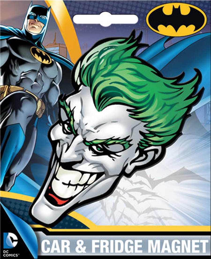 DC Comics Joker Head Die-Cut Car Magnet (31035DC)