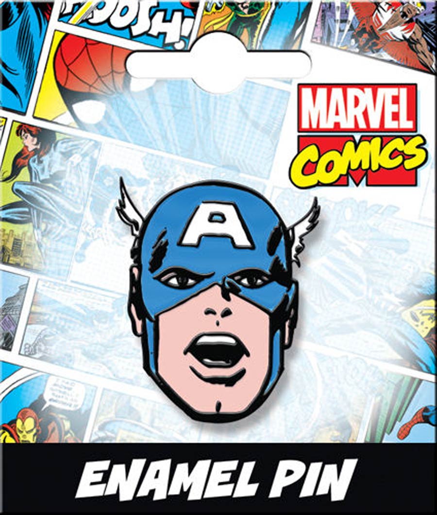 Marvel Comics Captain America Head Enamel Pin (51032MV)