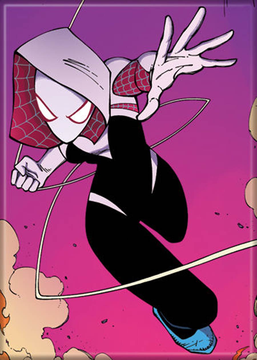 Marvel Comics 2.5x3.5-inch Magnet - Spider-Gwen On Pink (72646MV)