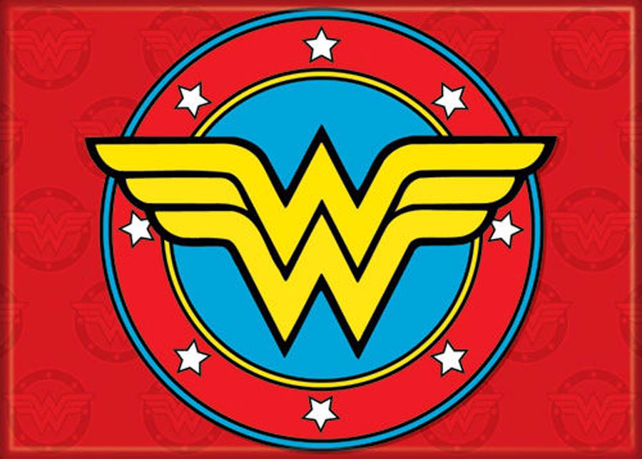 DC Comics 2.5x3.5-inch Magnet - Wonder Woman Logo On Red (71450DC)