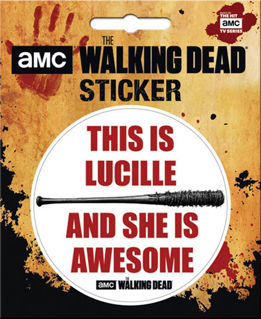 Walking Dead Sticker - Lucille Awesome (45285S)
