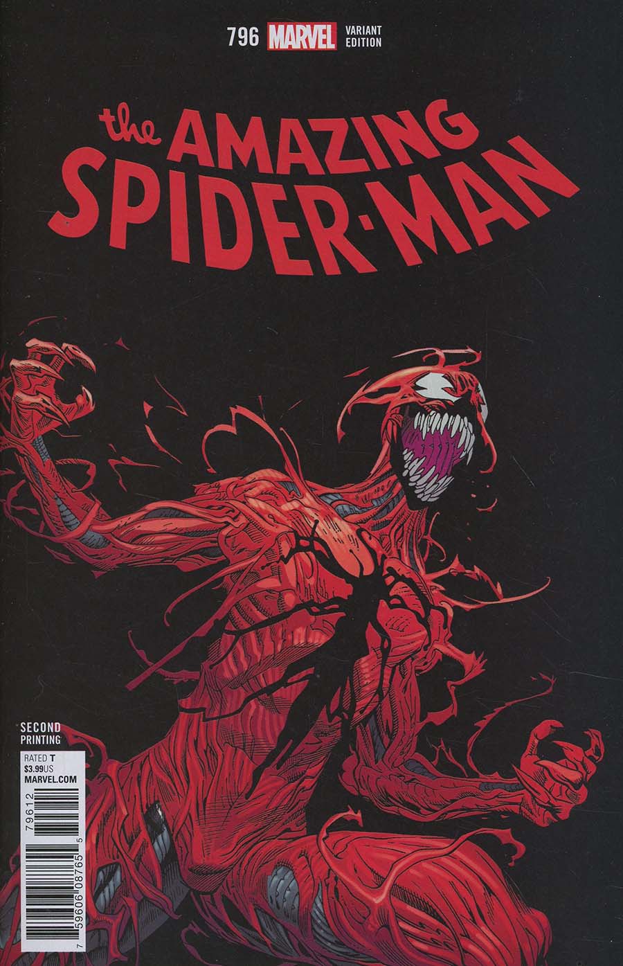 Amazing Spider-Man Vol 4 #796 Cover B 2nd Ptg Variant Mike Hawthorne Cover (Marvel Legacy Tie-In)