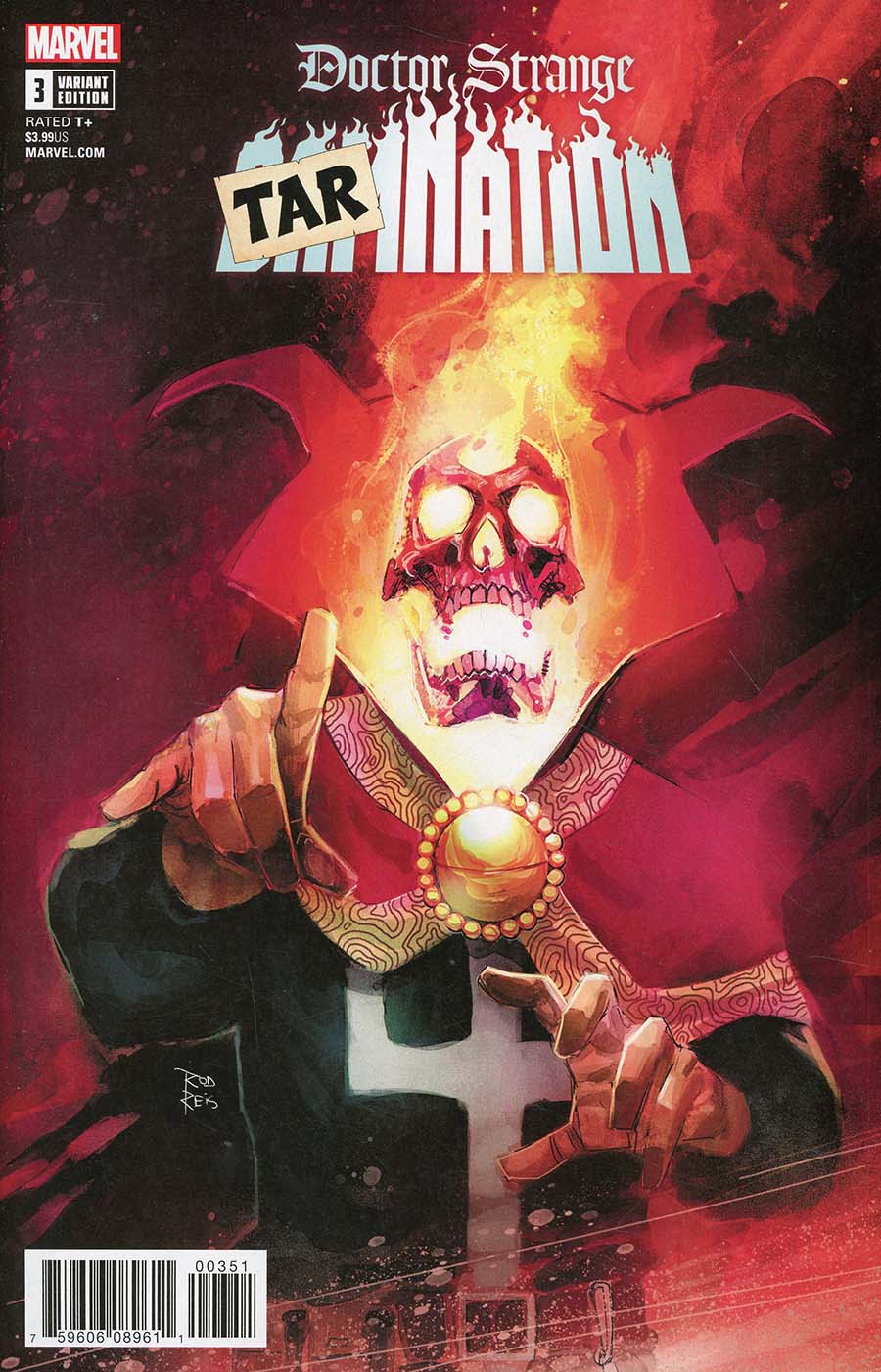 Doctor Strange Damnation #3 Cover E Variant Rod Reis Tarnation Cover (Marvel Legacy Tie-In)