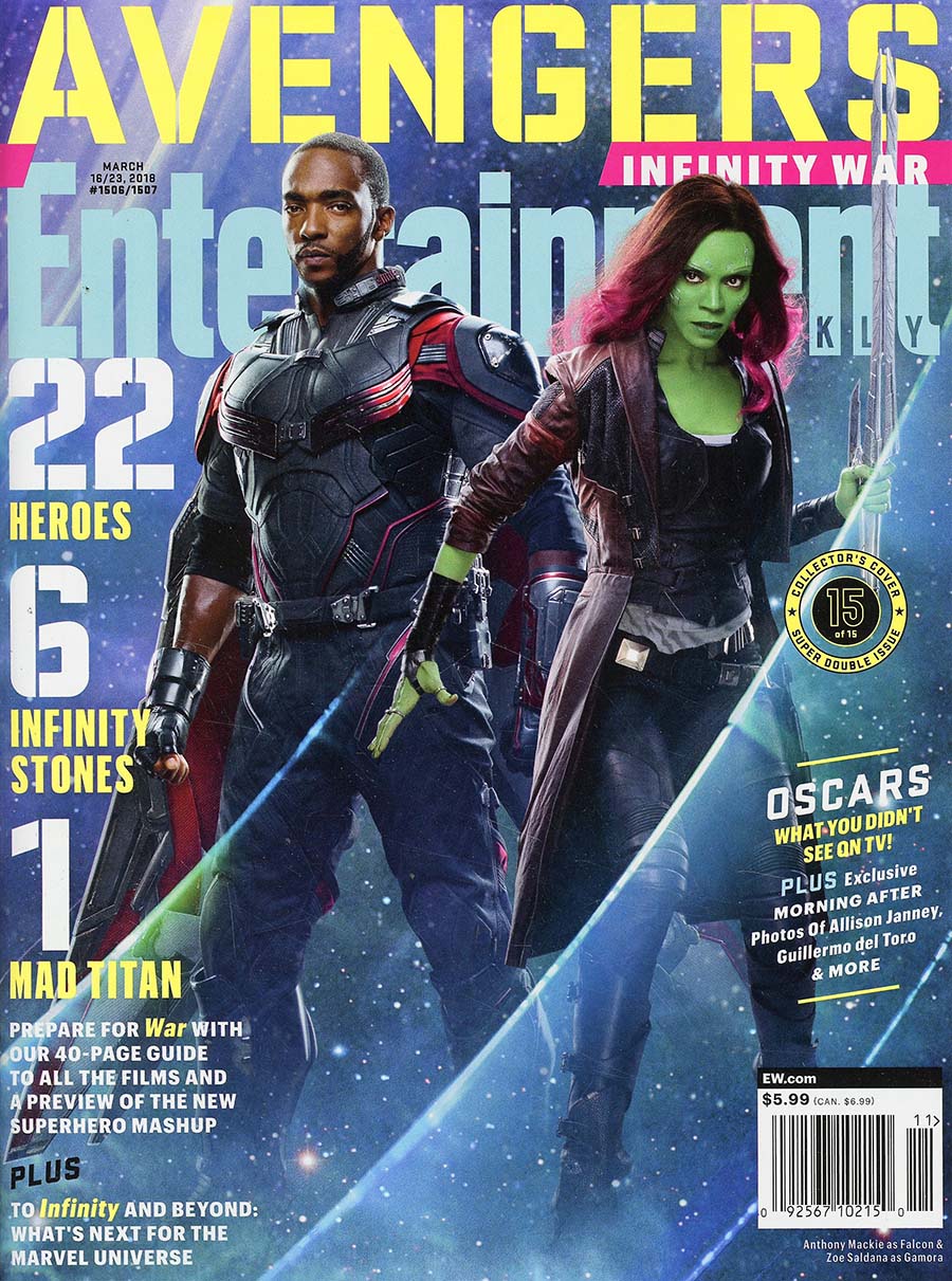 Entertainment Weekly #1506 / 1507 March 16 / 23 2018 (Filled Randomly With 1 Of 15 Covers)
