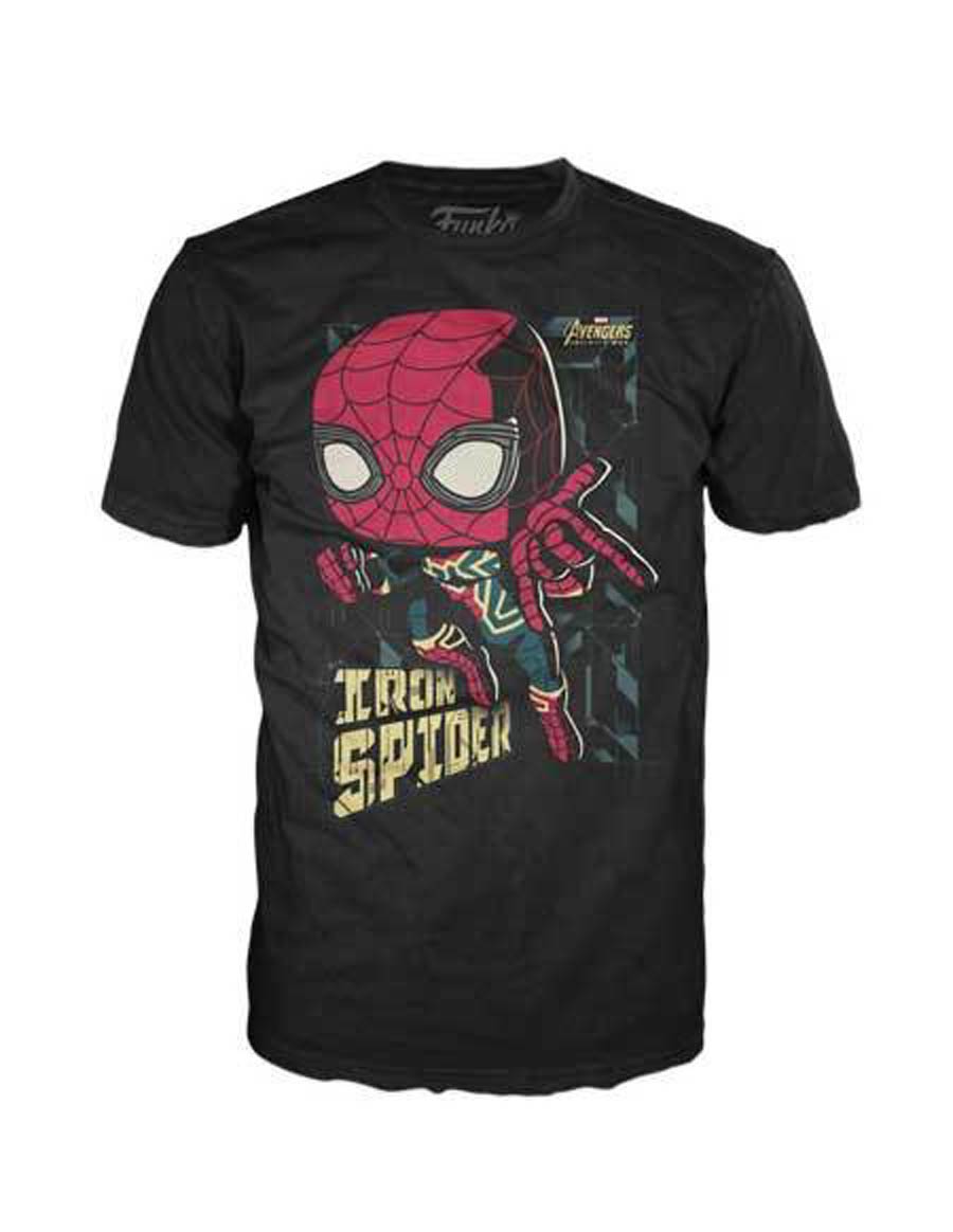POP Tees Marvel Spidey Infinity Wars T-Shirt Large