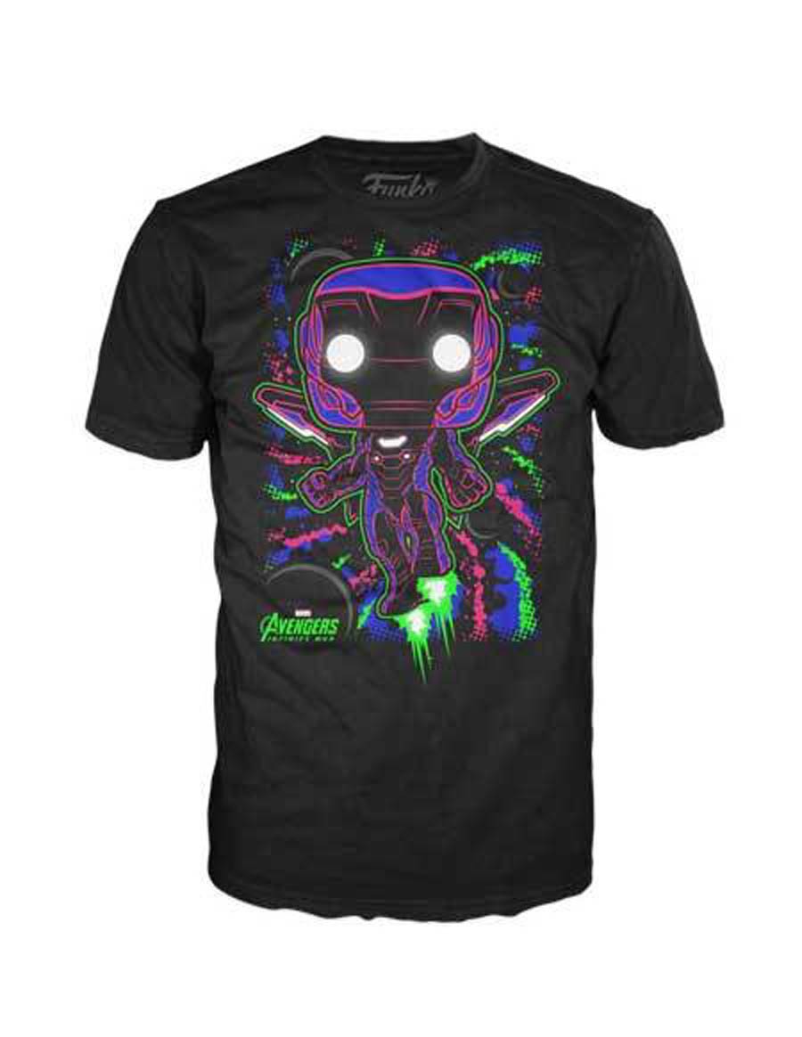 POP Tees Marvel Iron Man Flight Pose T-Shirt Large