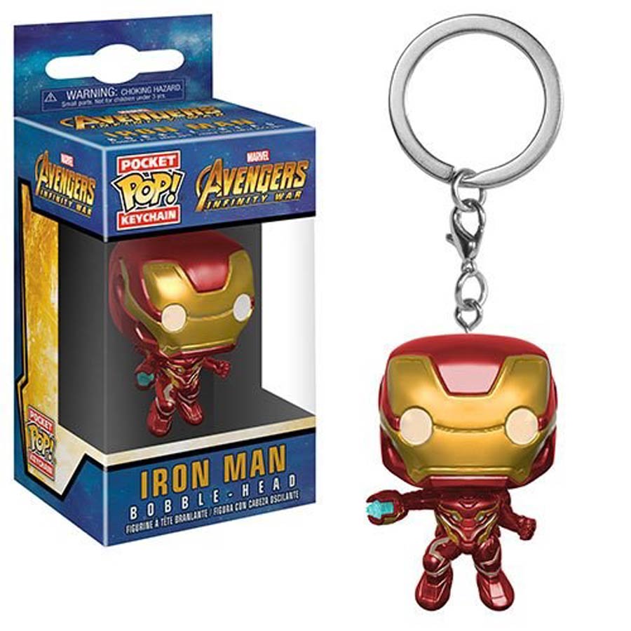 POP Marvel Avengers Infinity War Iron Man Vinyl Figure Pocket Keychain