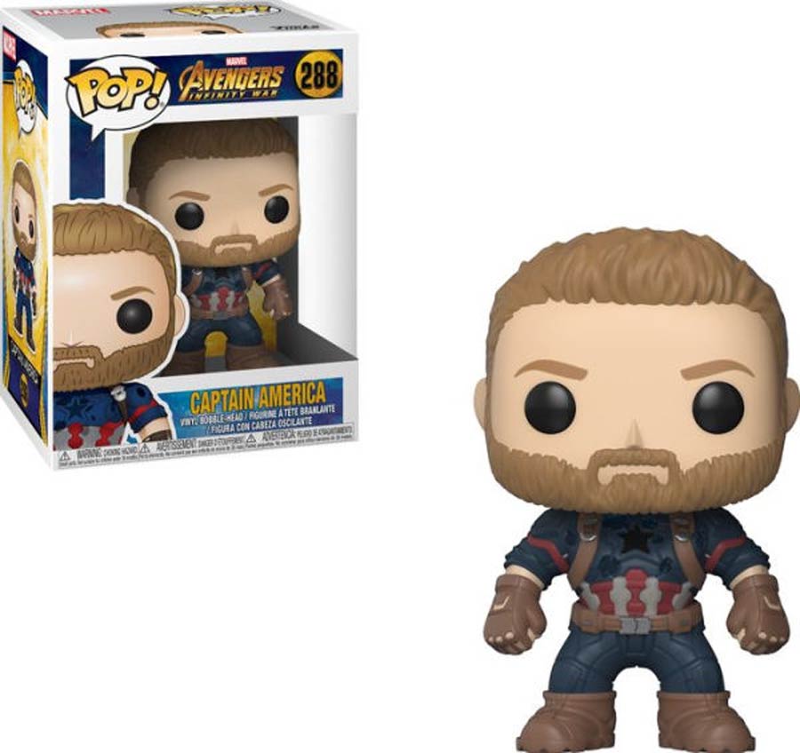 POP Marvel 288 Avengers Infinity War Captain America Vinyl Bobble Head