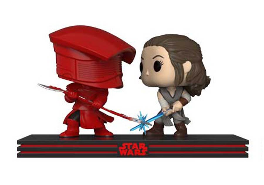 POP Star Wars Movie Moments The Last Jedi Rey and Praetorian Guard Vinyl Bobble Head