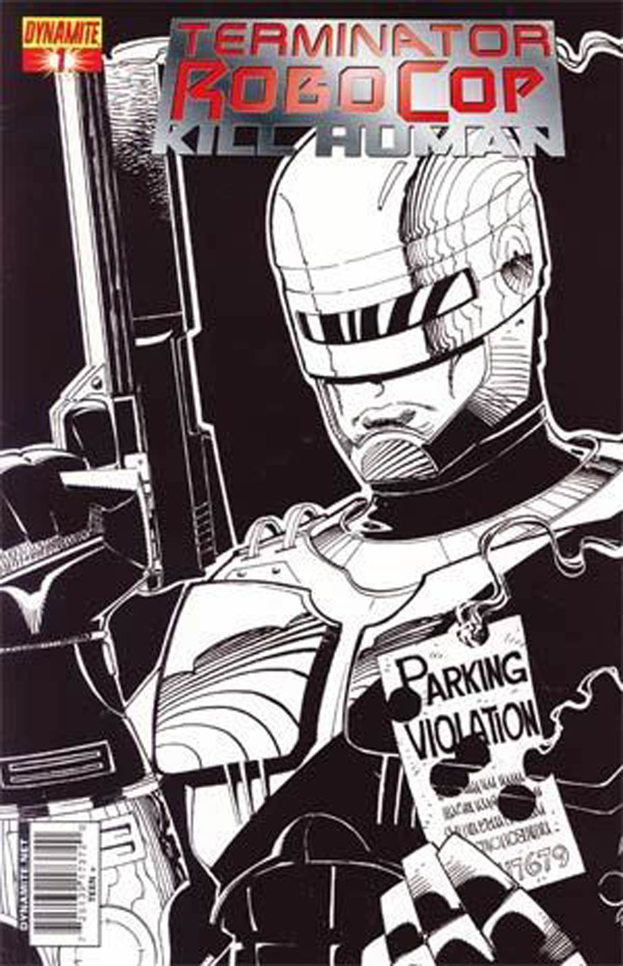 Terminator Robocop Kill Human #1 Cover D Incentive Walter Simonson Sketch Cover