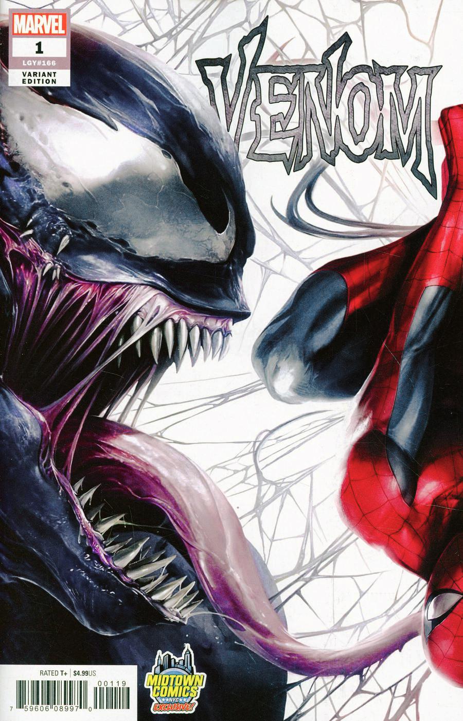 Venom Vol 4 #1  Midtown Exclusive Francesco Mattina & Will Sliney Connecting Variant Cover (Left Side)