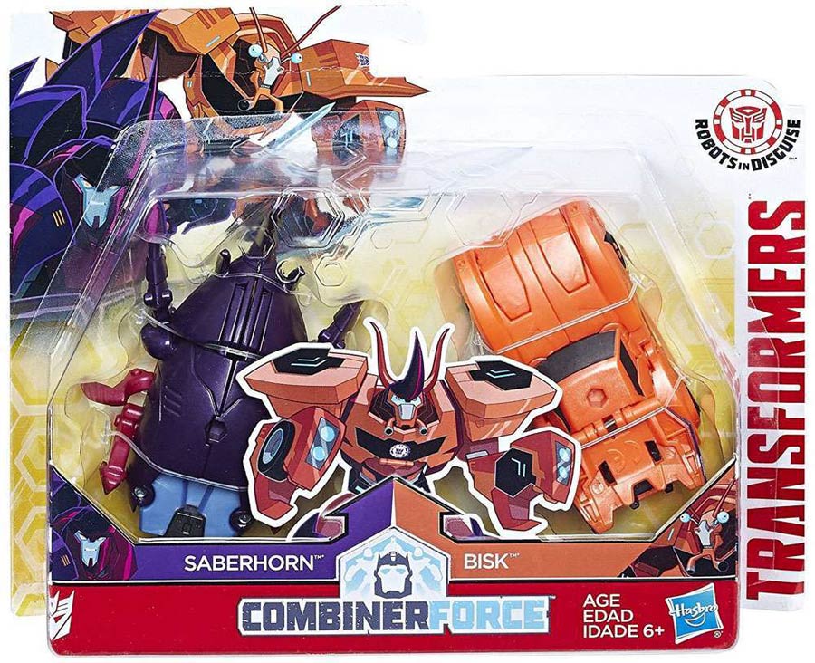 Transformers Robots In Disguise Crash Combiners Assortment Wave 1 Saberhorn & Bisk 2-Pack Figure