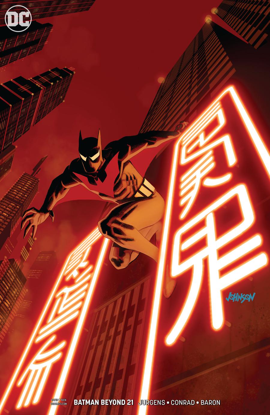 Batman Beyond Vol 6 #21 Cover B Variant Dave Johnson Cover