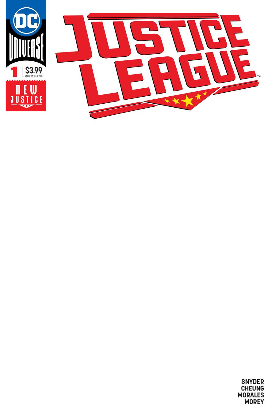 Justice League Vol 4 #1 Cover D Variant Blank Cover