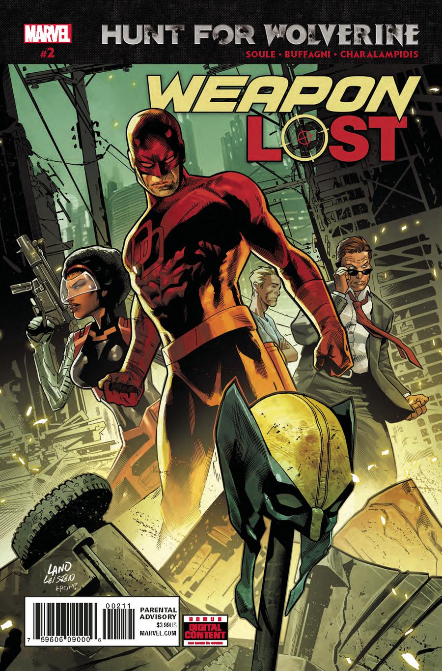 Hunt For Wolverine Weapon Lost #2 Cover A Regular Greg Land Cover