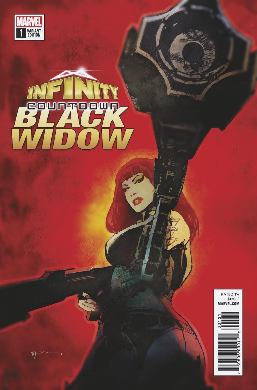 Infinity Countdown Black Widow #1 Cover C Variant Bill Sienkiewicz Cover