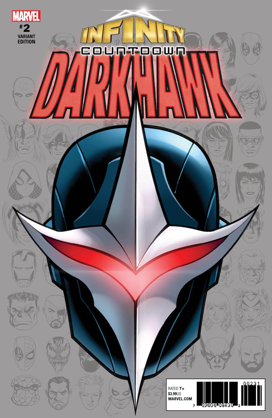 Infinity Countdown Darkhawk #2 Cover B Variant Mike McKone Headshot Cover