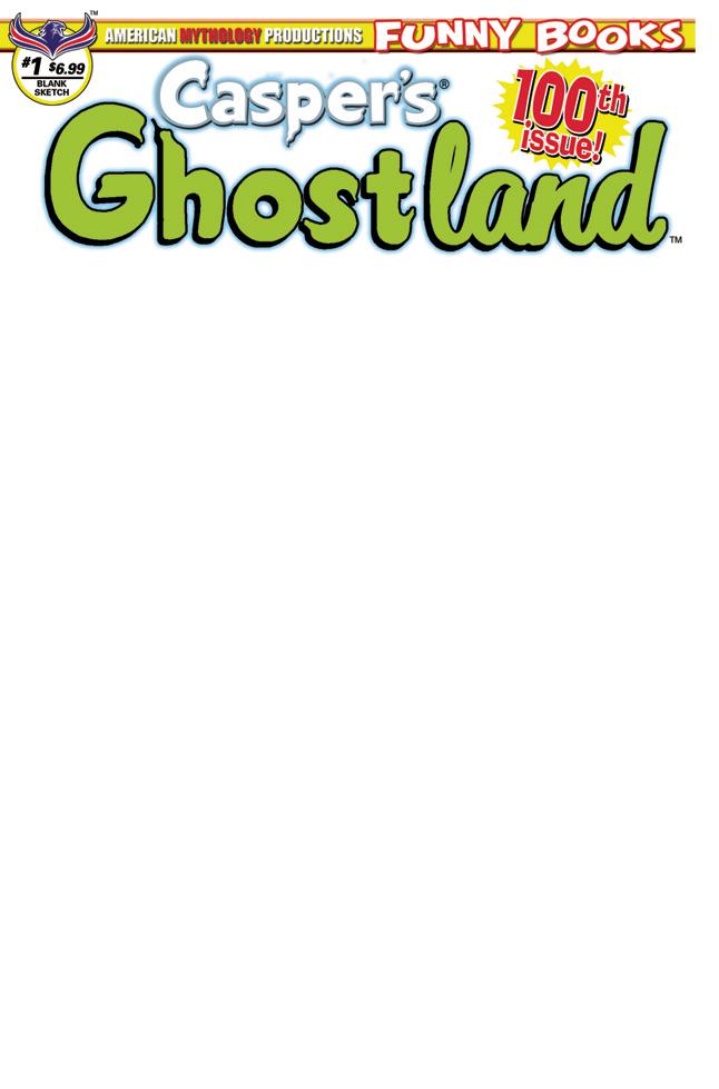 Caspers Ghostland #100 100th Issue Anniversary Cover D Variant Blank Cover