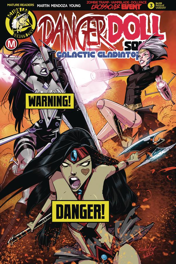 Danger Doll Squad Galactic Gladiators #3 Cover B Variant Celor Risque Cover