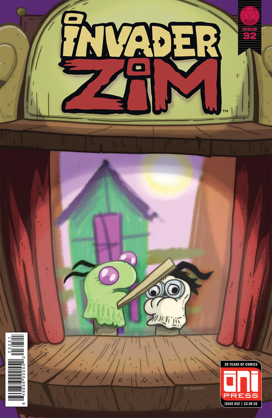 Invader Zim #32 Cover B Variant KC Green Cover