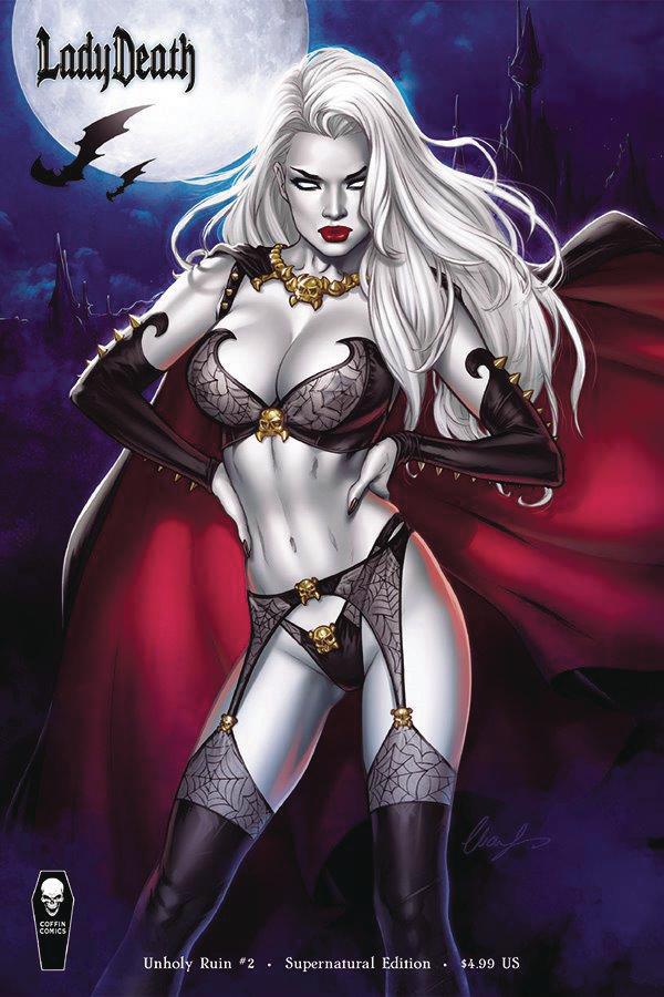 Lady Death Unholy Ruin #2 Cover B Variant Elias Chatzoudis Supernatural Cover