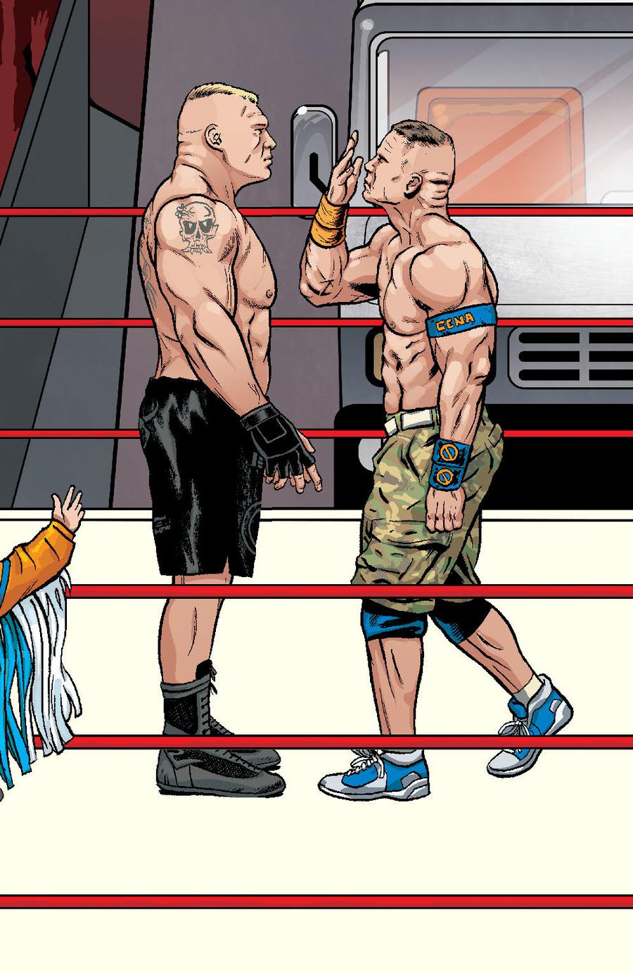 WWE #18 Cover C Variant Brent Schoonover RAW Connecting Cover