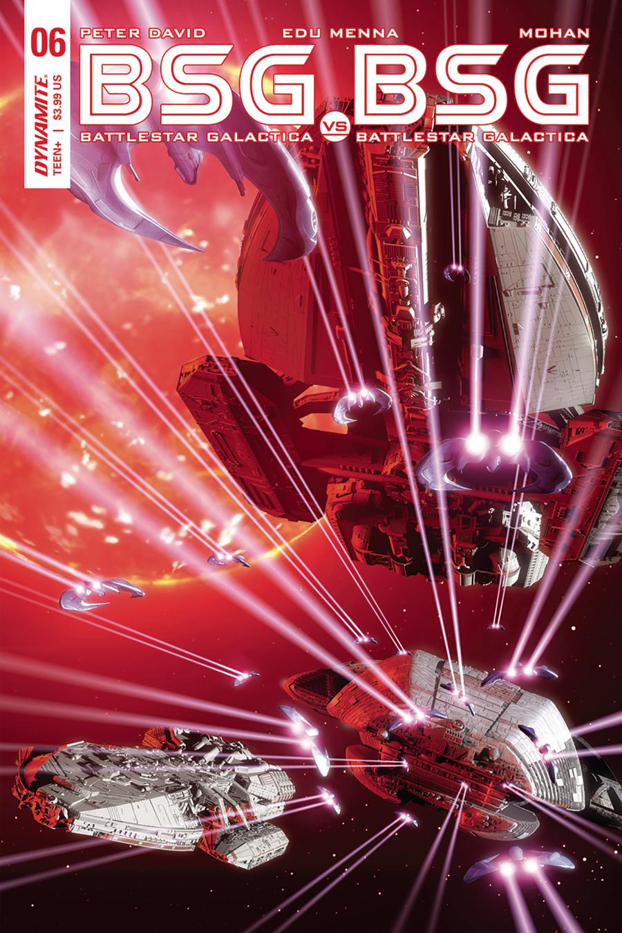 Battlestar Galactica vs Battlestar Galactica #6 Cover A Regular Adam Mojo Lebowitz Cover