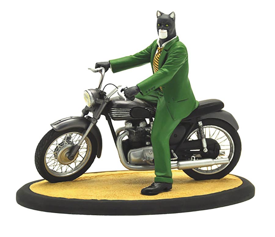 Blacksad On Motorcycle Statue
