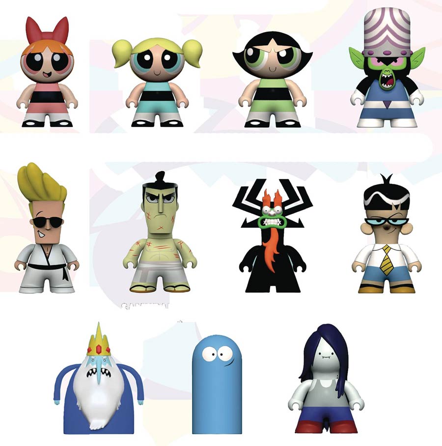 Cartoon Network Titans Townsville Collection Mini Figure Blind Mystery Box 18-Piece Display