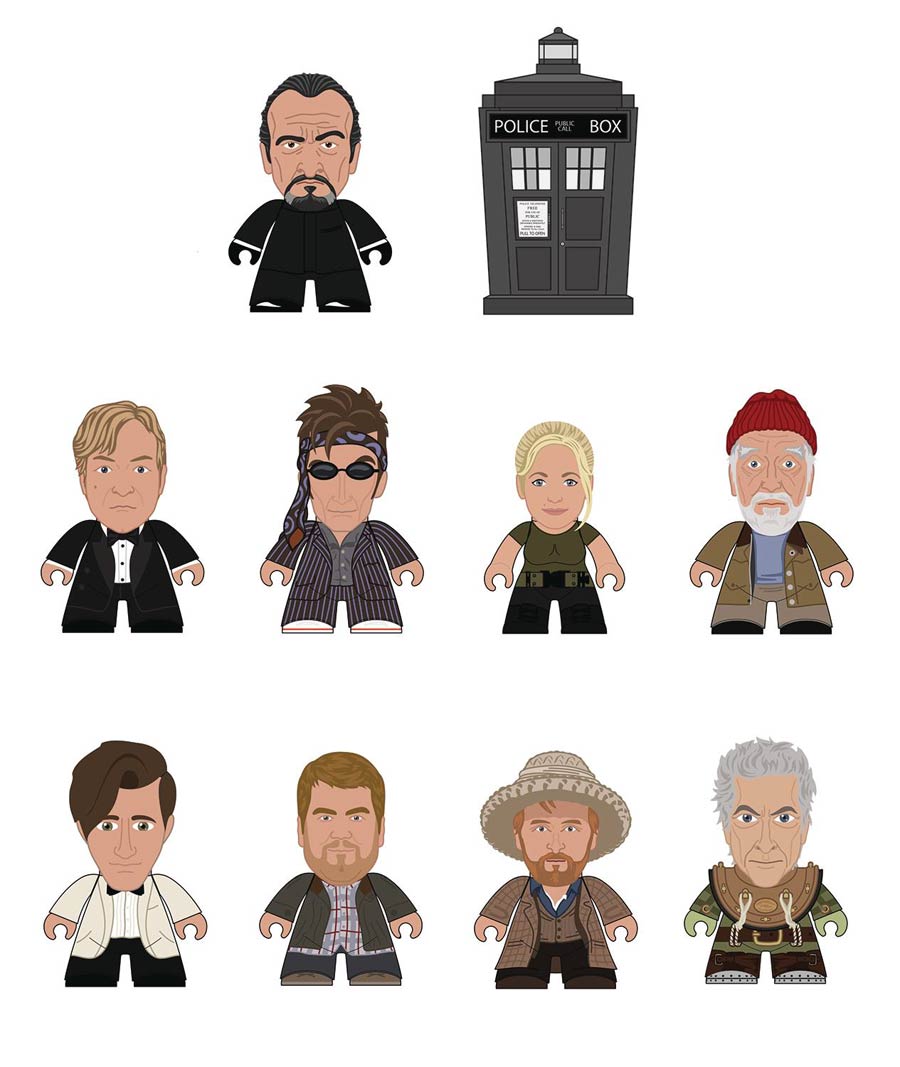 Doctor Who Titans Master Collection Mini Figure Blind Mystery Box 18-Piece Display