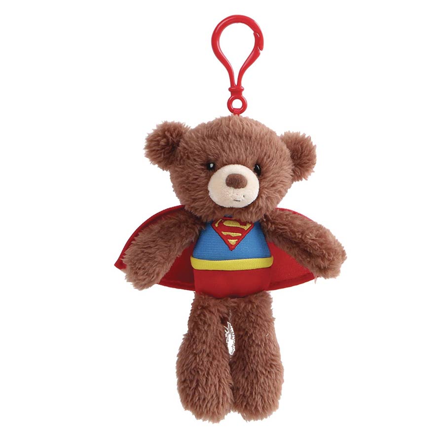 Gund DC Comics 7-Inch Plush Backpack Clip - Superman