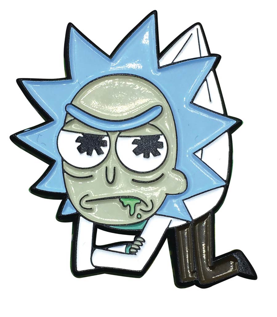 Rick And Morty Lapel Pin - Hanging Rick