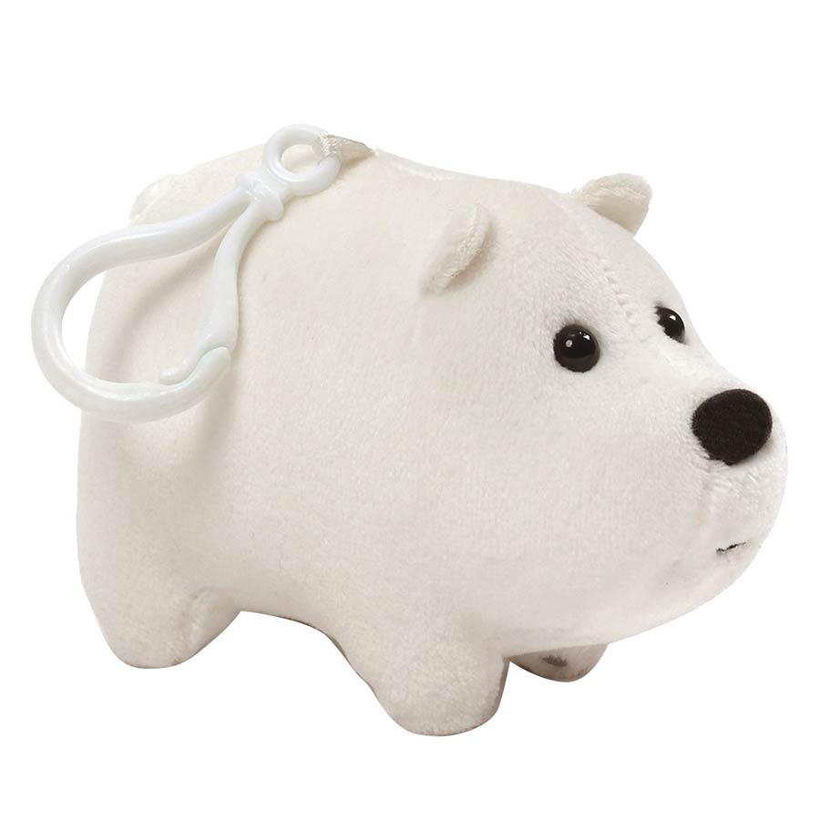 We Bare Bears 3-Inch Plush Backpack Clip - Ice Bear