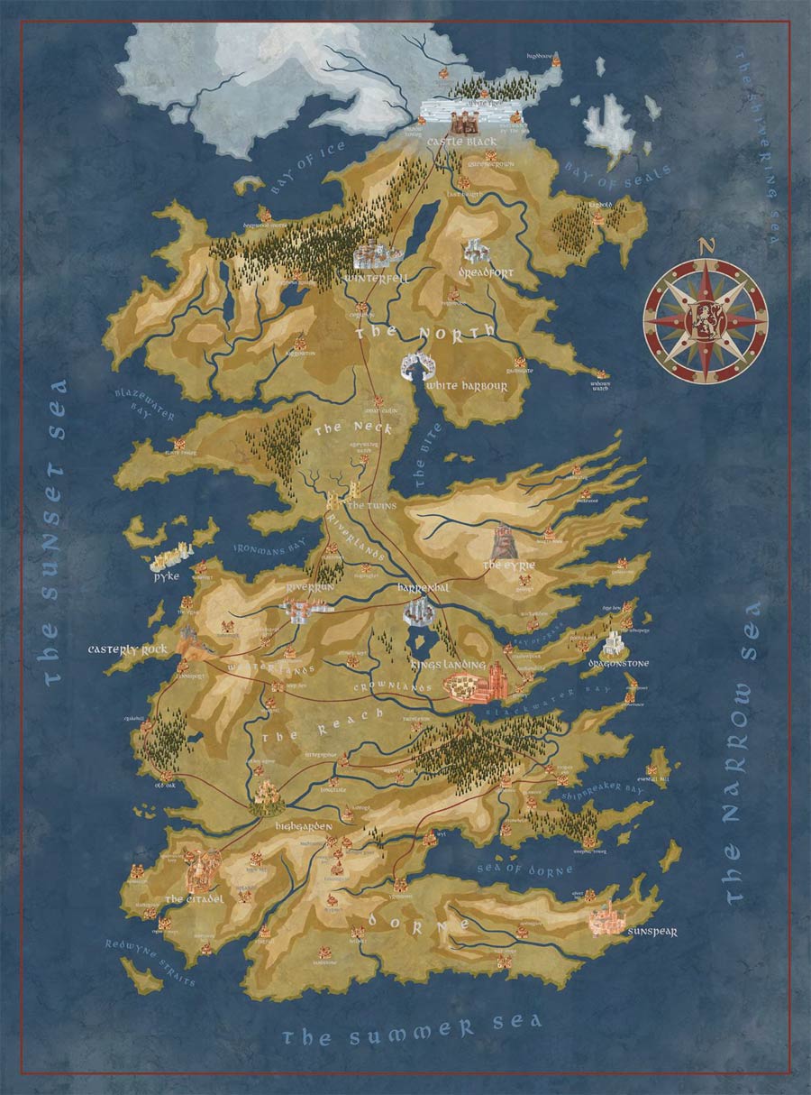 Game Of Thrones Map Of Westeros Puzzle