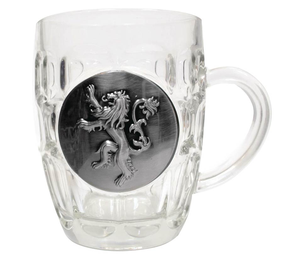 Game Of Thrones Metallic Logo Crystal Stein - Lannister