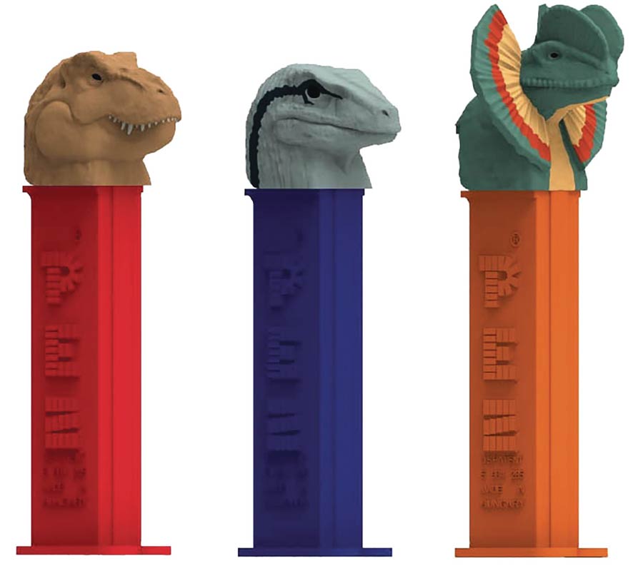 Jurrasic World PEZ Dispenser 12-Piece Blister Assortment Case