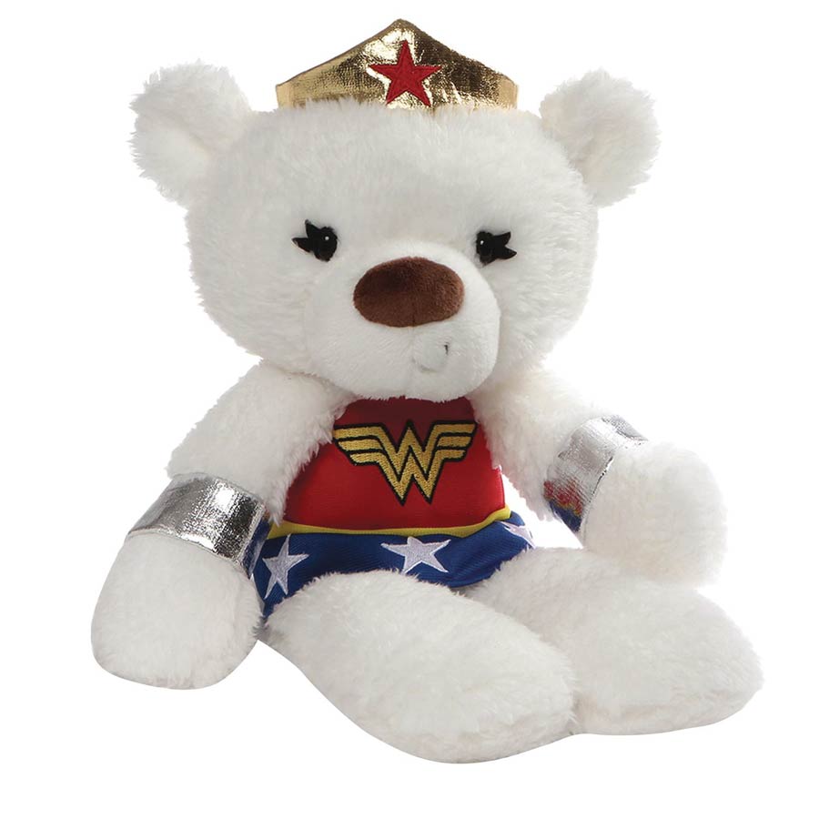 Gund DC Comics Fuzzy Bear 14-Inch Plush - Wonder Woman