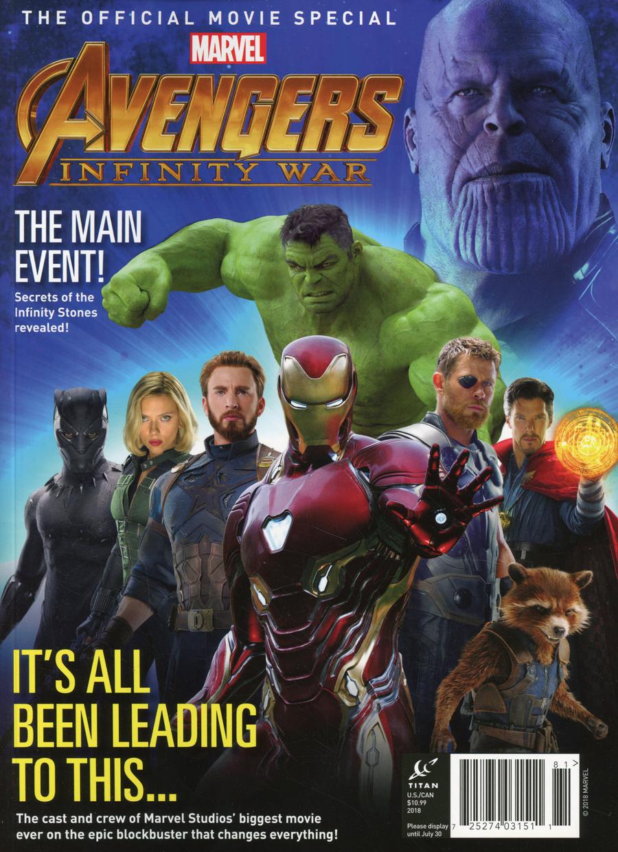 Marvel Avengers Infinity War The Official Movie Special Newsstand Edition